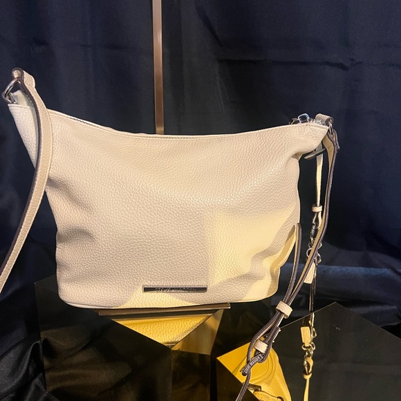 Steve Madden Beige Crossbody in Pastel Yellow with Silver Accents - Picture 14 of 15